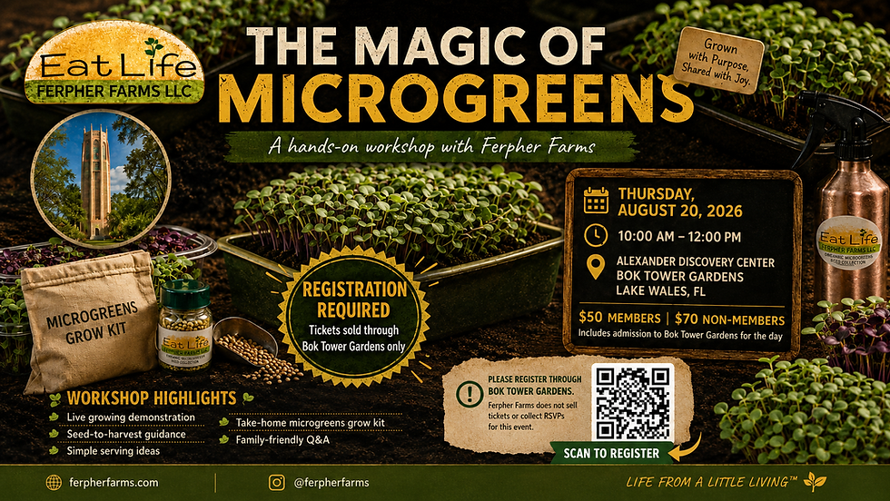The Magic of Microgreens at Bok Tower Gardens