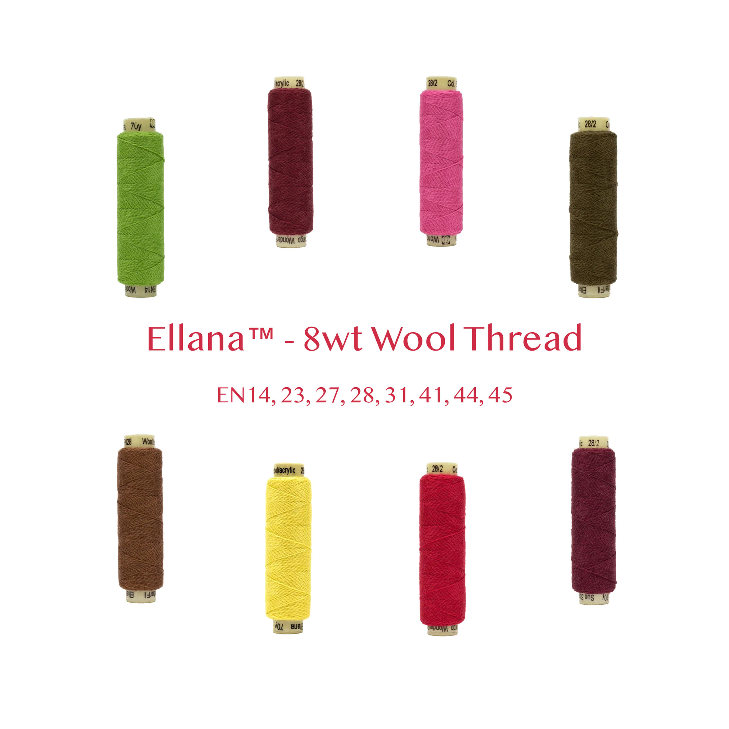 Ellana | 12wt wool/acrylic thread | WONDERFIL