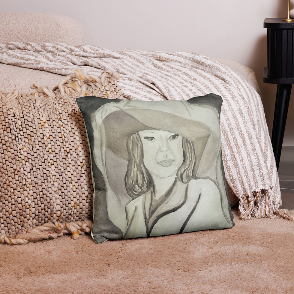 Thumbnail: Western Wedding – Watercolor Art Throw Pillow