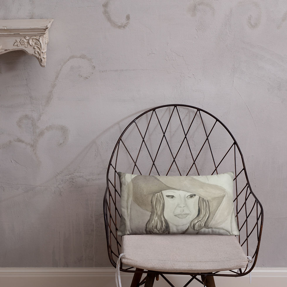 Thumbnail: Western Wedding – Watercolor Art Throw Pillow