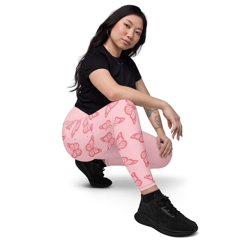 Thumbnail: Healing Hearts Haven - Butterfly Crossover Leggings