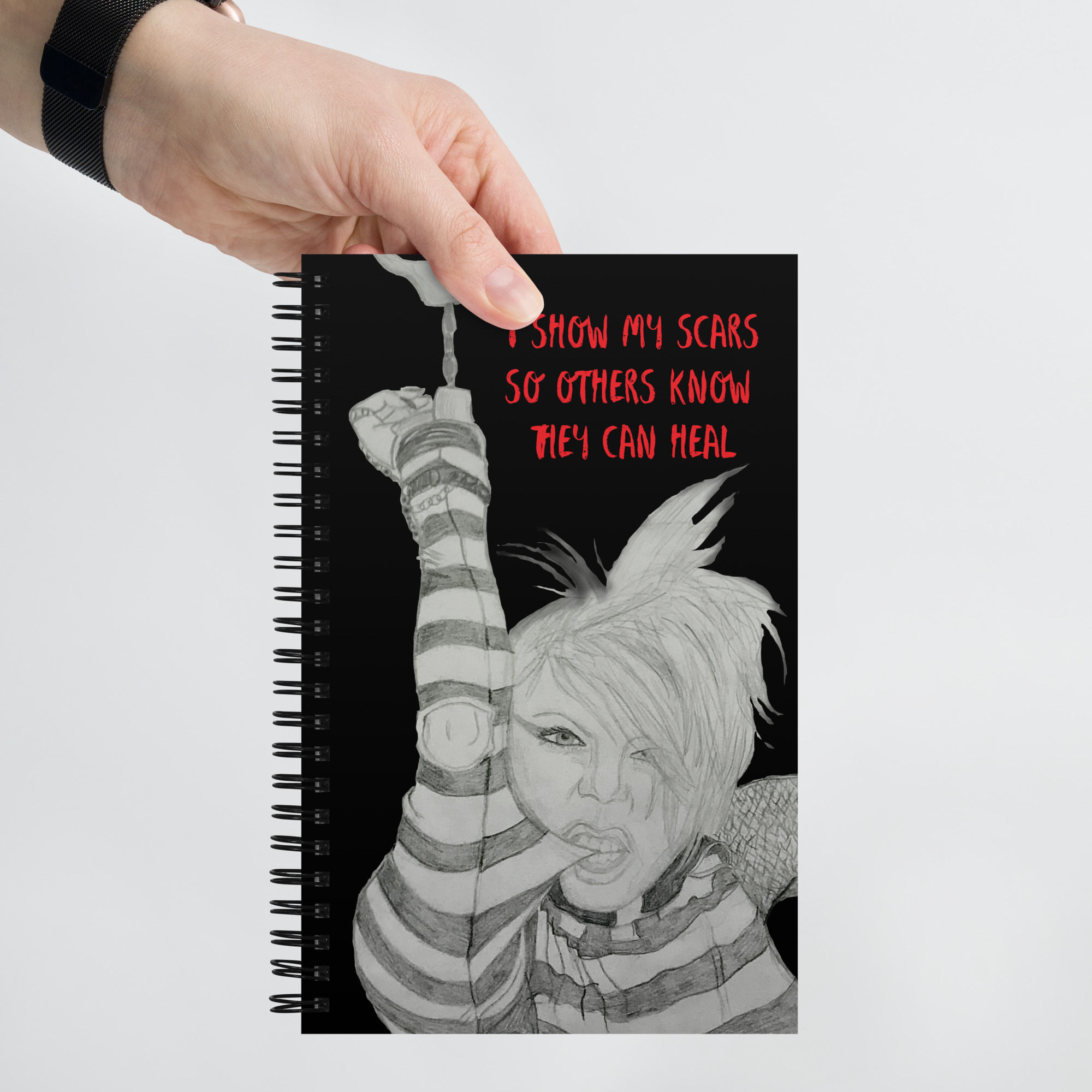 Pink! Punk Notebook – Soft Cover Wire-Bound Dotted Journal