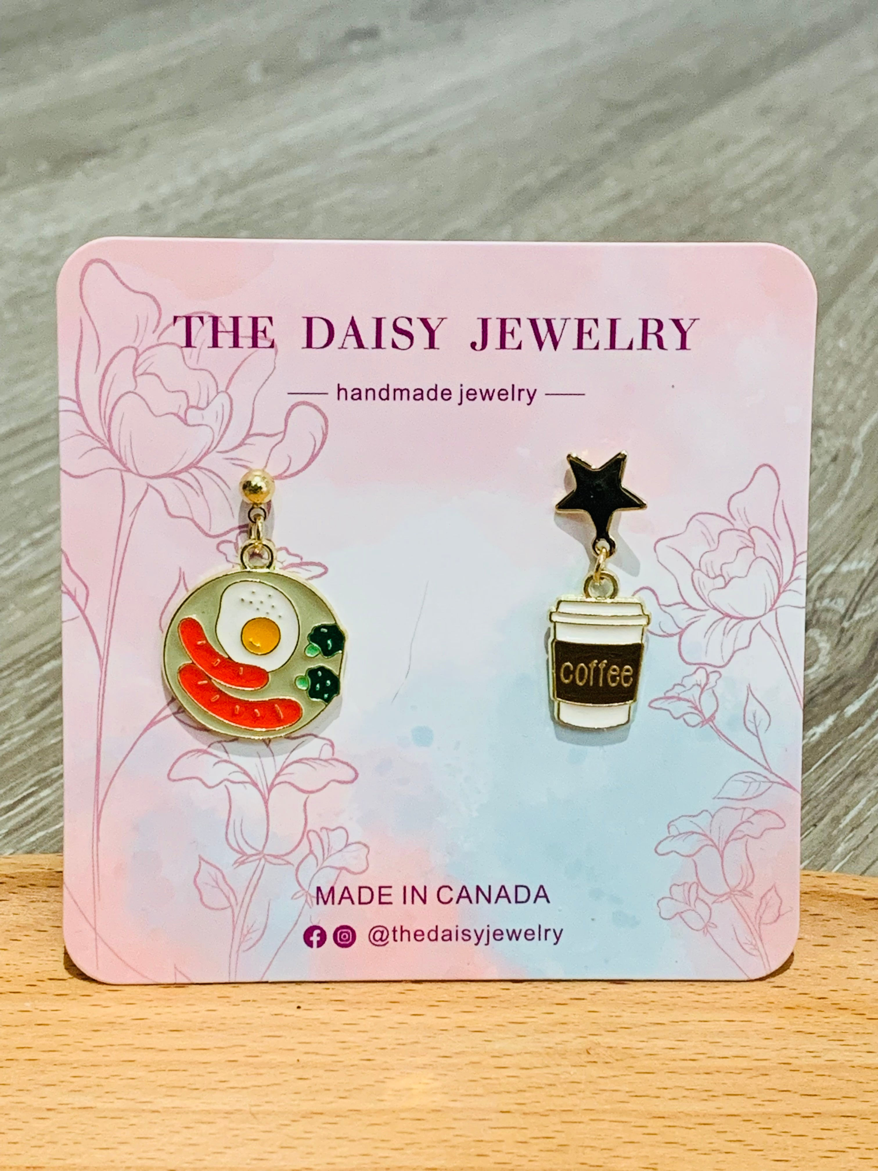 Coffee and Breakfast Earrings