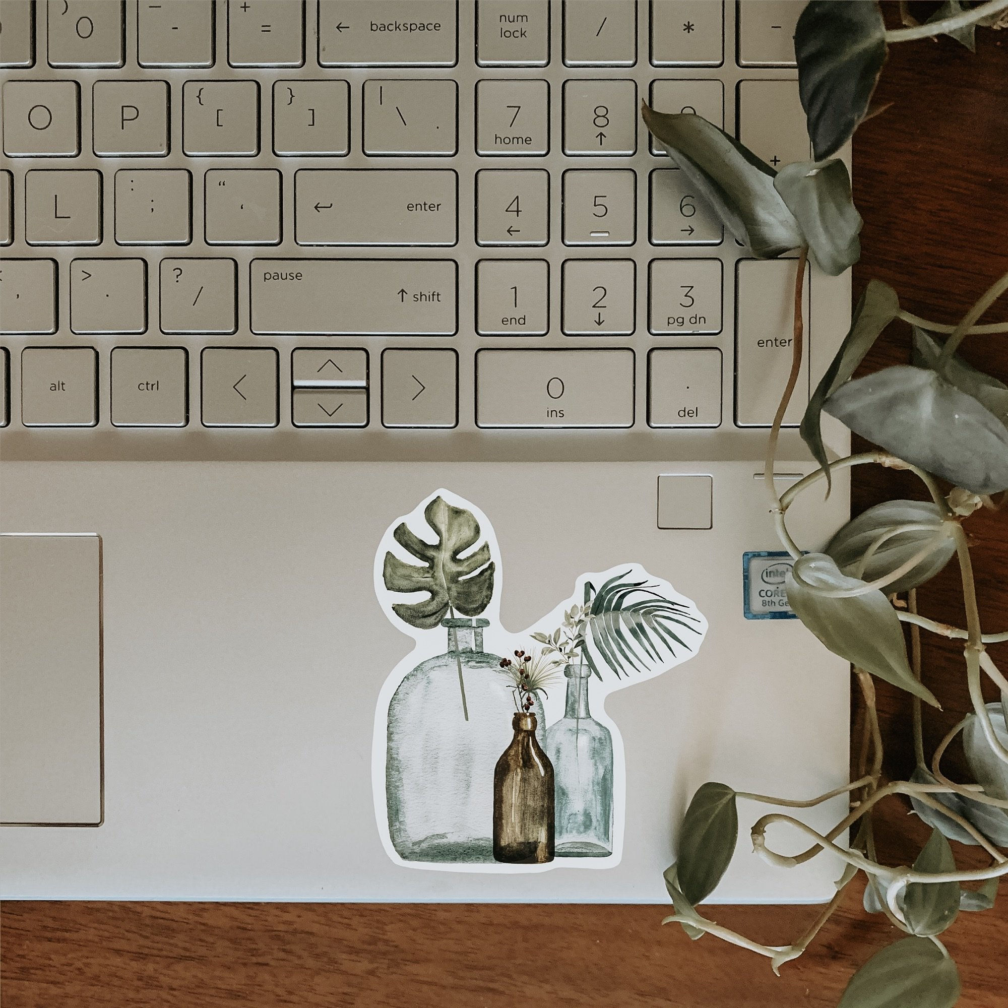 The Crafted Prints – Bottled Leaves Sticker