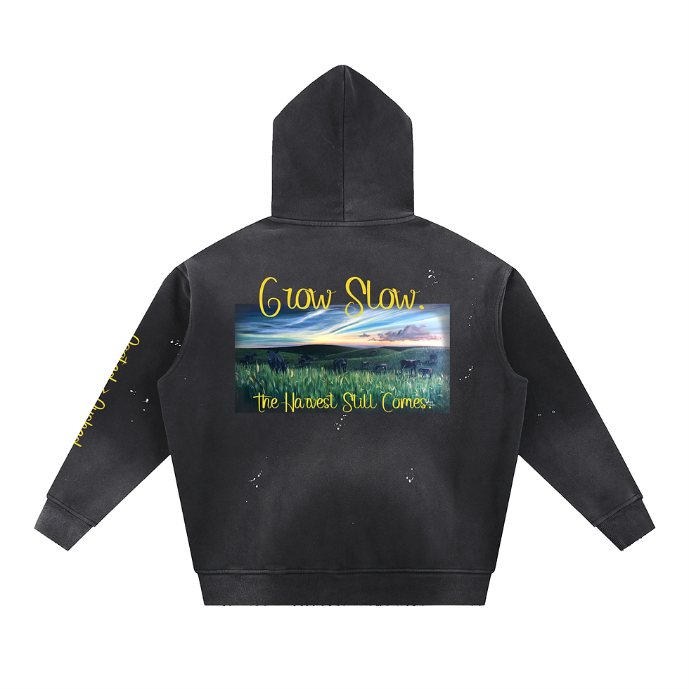 Thumbnail: Vintage Washed Frayed Fleece Hoodie