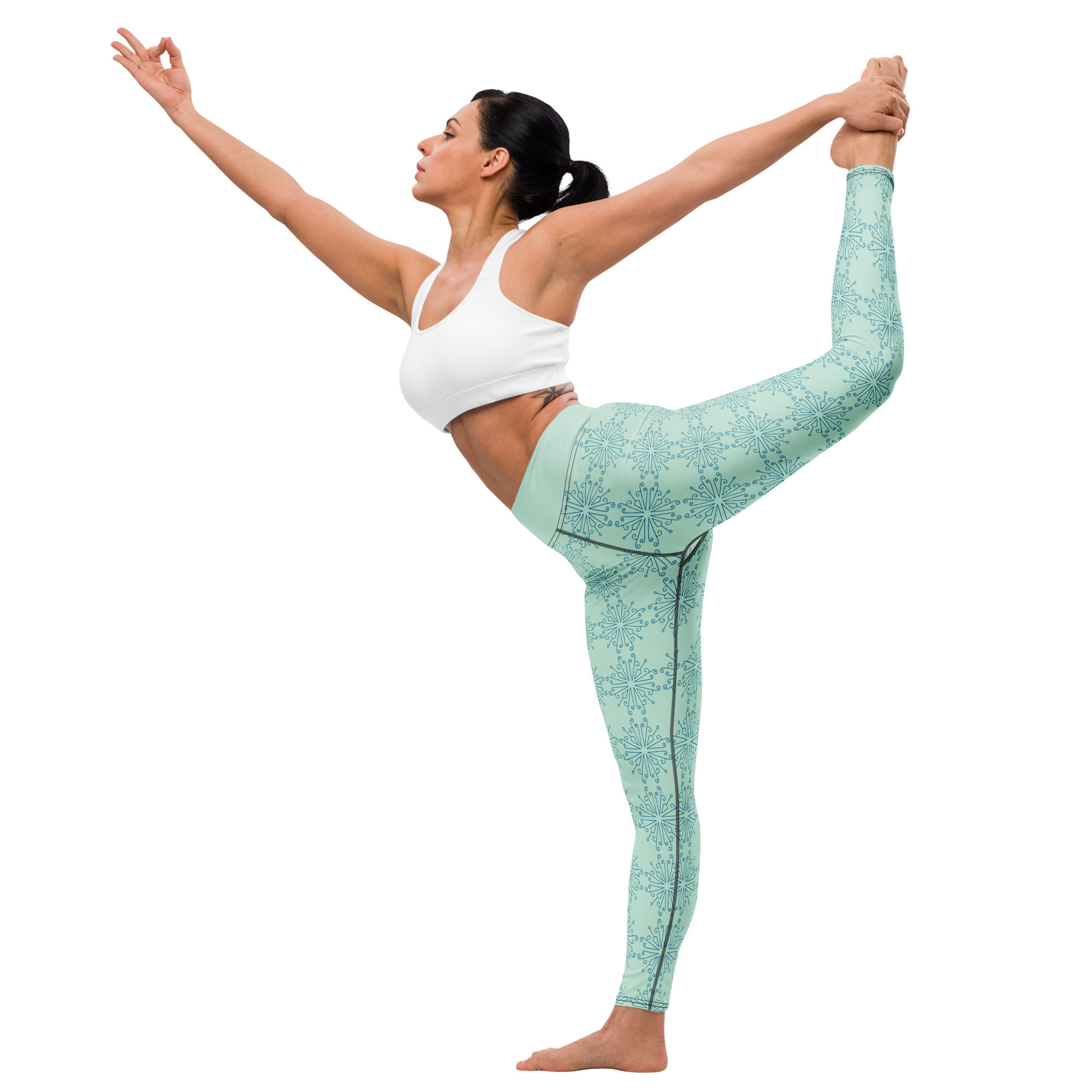 Healing Hearts Haven - Snowprint Yoga Leggings