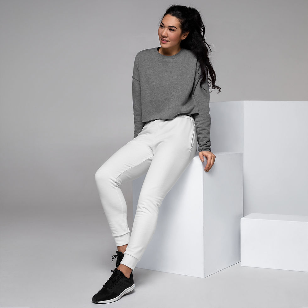 Thumbnail: Healing Hearts Haven - White Women's Joggers