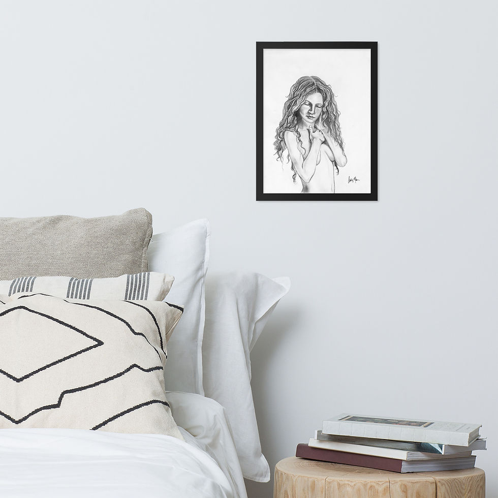 Thumbnail: End of Day – Graphite Art Framed Poster Print