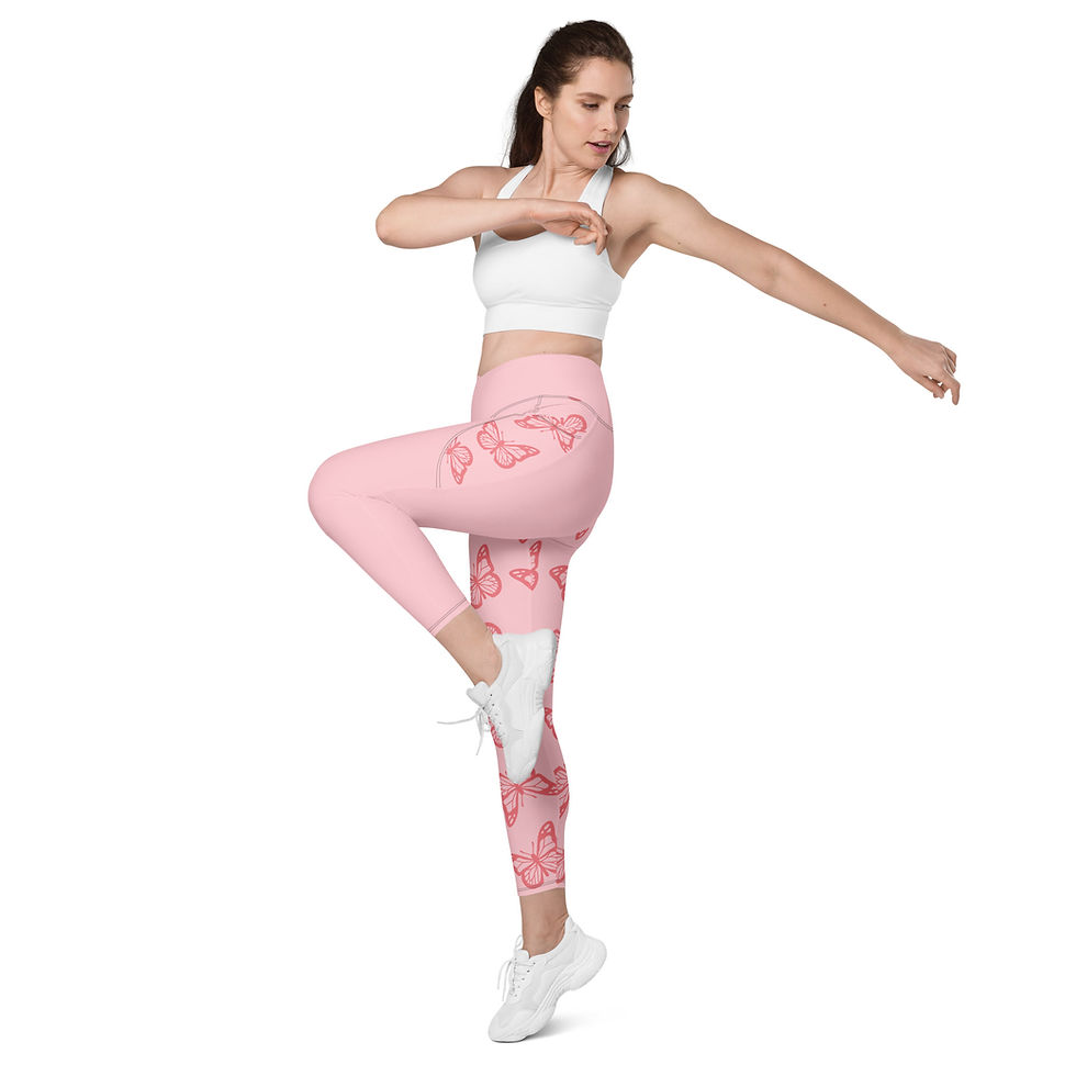 Thumbnail: Healing Hearts Haven - Butterfly Crossover Leggings