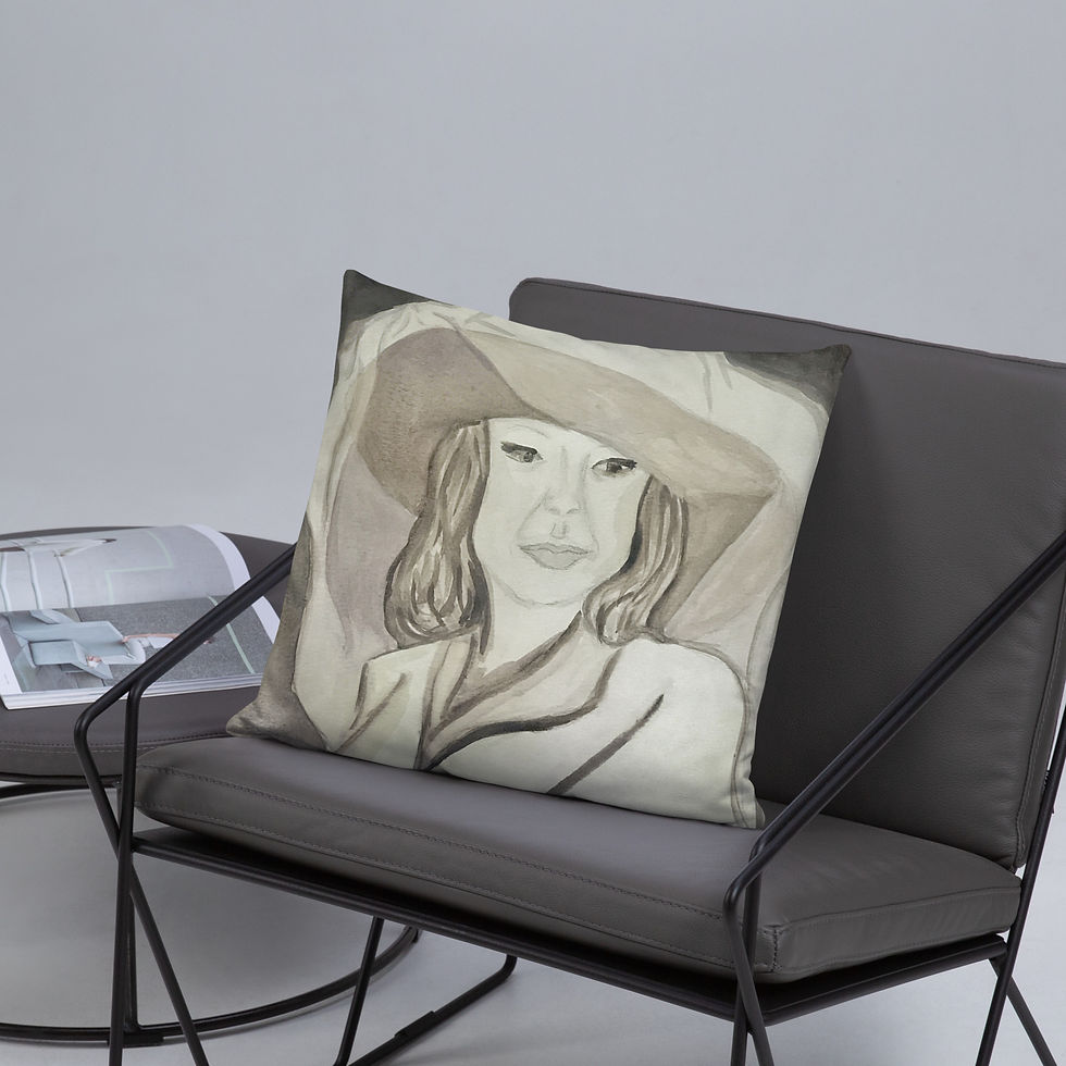 Thumbnail: Western Wedding – Watercolor Art Throw Pillow