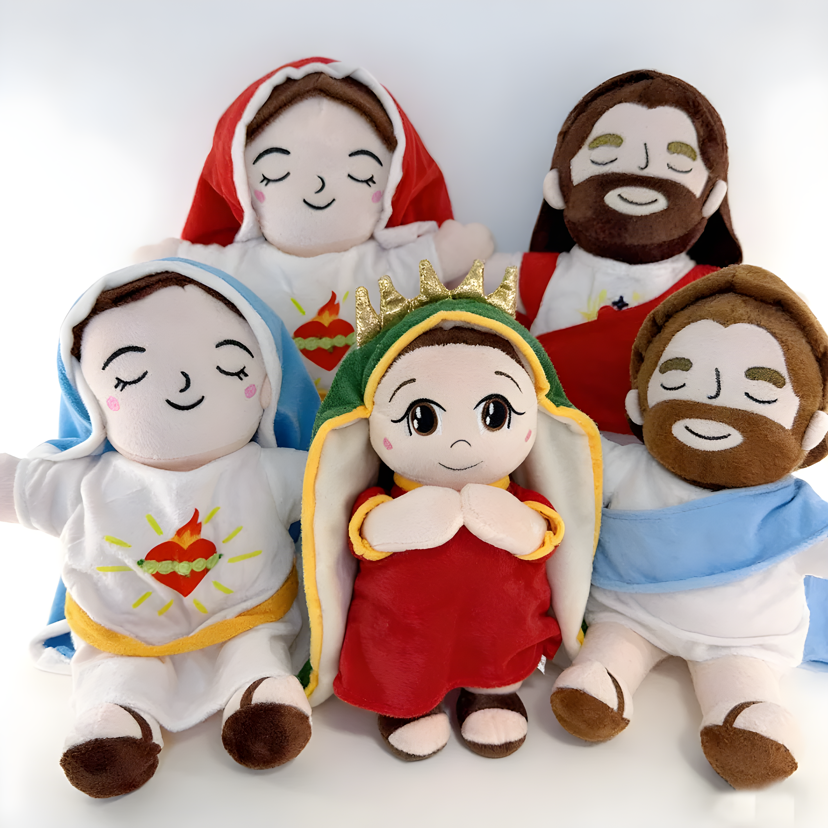 Jesus & Mary Devotional Plush