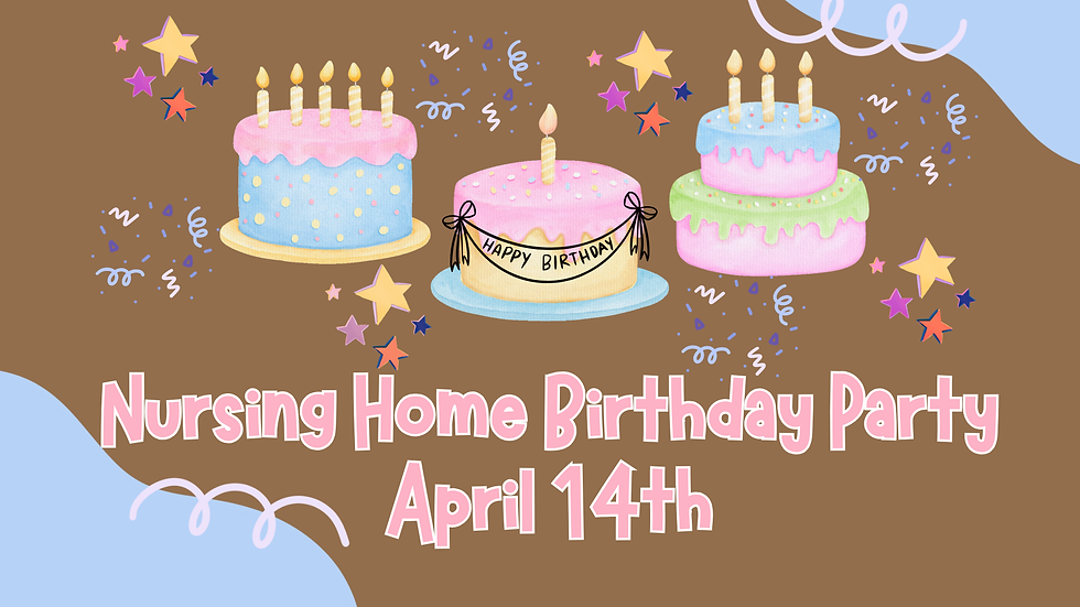 Nursing Home Birthday Party