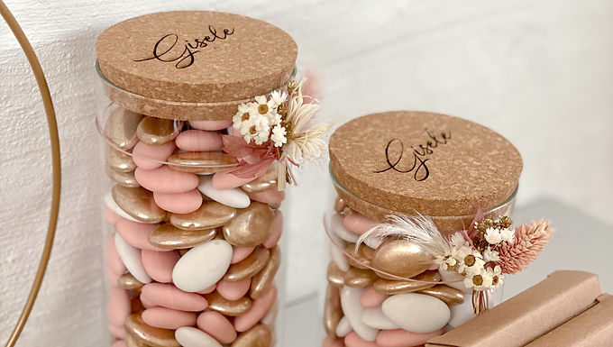 Uitdeelpot met kurken deksel