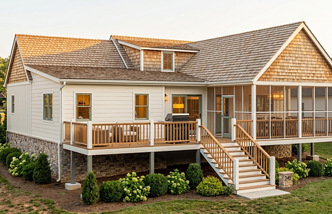 Existing small suburban home, tight site, addition