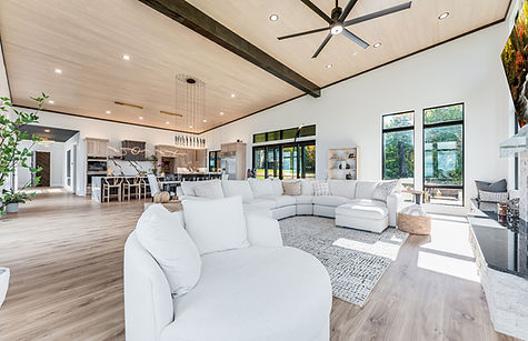 Contemporary house, modern house, open concept