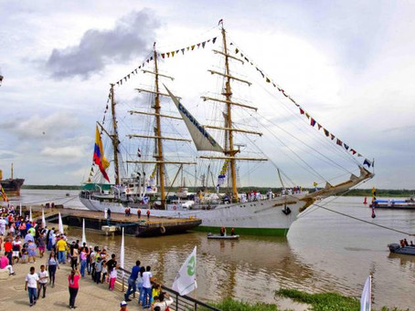 Regresa el buque Gloria al Gran Camellón del río Magdalena