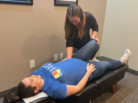Webster Technique prenatal chiropractic adjustment in Mesa, AZ