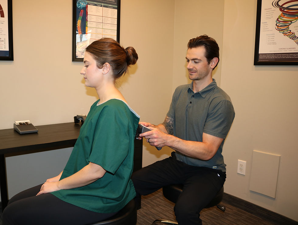 Assessing nervous system regulation in chiropractic care at Roots Chiropractic in Mesa, AZ