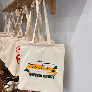 messologhi by locals illustrated totebag