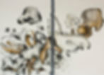 Bones diptych (16x24in), mixed media on paper, 2014