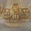 Thumbnail: Pair of 19th Century Gilt Bronze and Beaded Six Light “Apollo” Chandeliers