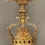 Thumbnail: Pair of 19th Century Gilt Bronze and Beaded Six Light “Apollo” Chandeliers