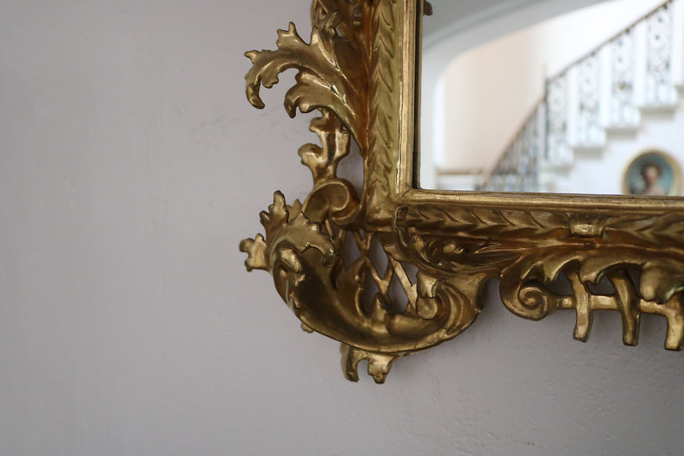Thumbnail: Italian Rococo Gilded Gold Wall Mirror