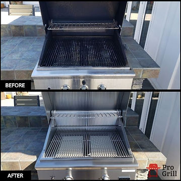 stainless steel grill cleaning