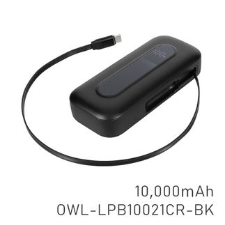 【10,000mAh】OWL-LPB10021CR-BK
