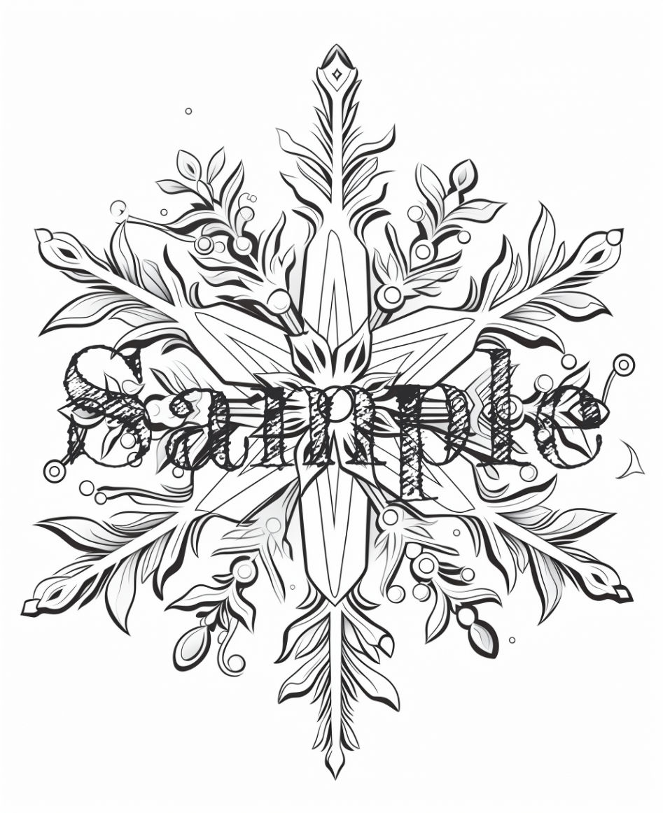Thumbnail: Snowflake Crystals Color Book