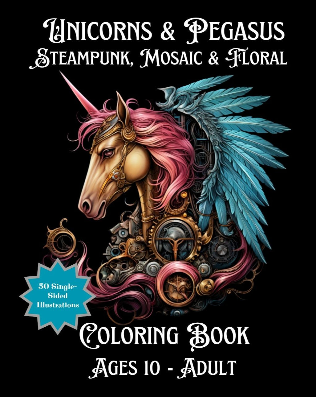 Unicorn & Pegasus Color Book