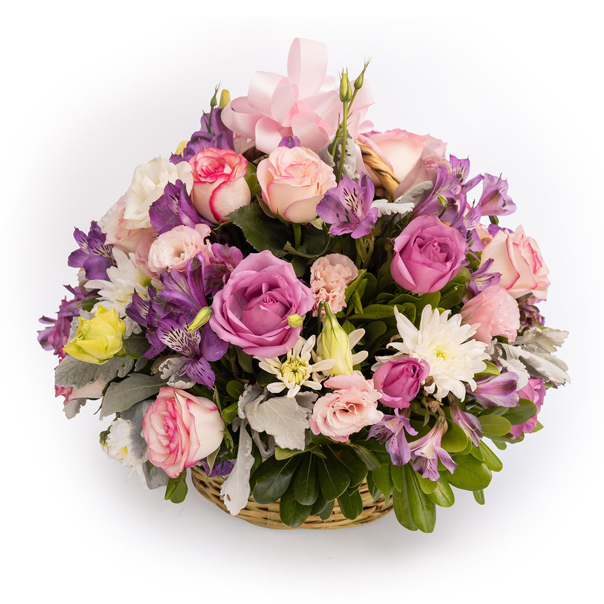 Canasta de flores mixtas