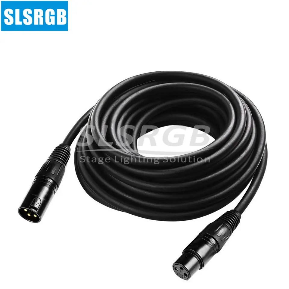 Thumbnail: 3Pin XLR Dmx512 Cable 1.5 Meters 2m 3m DMX Cable DMX Line LED Par Moving Head