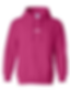 white OYG logo on front center of pink hoodie