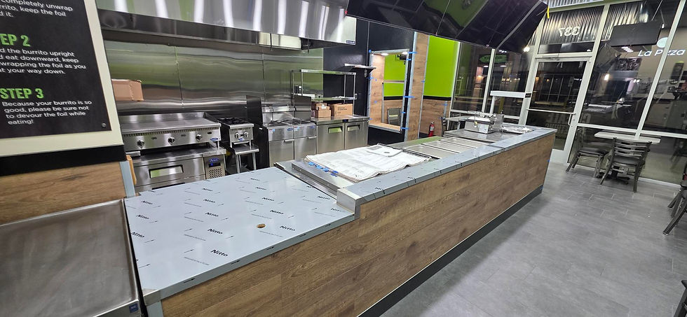 Custom Stainless Steel Fabrication for a Fast-Casual Restaurant Buildout in North Carolina