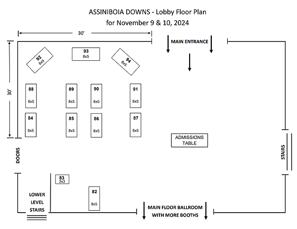 Assiniboia Downs - Lobby Floor Plan for November 9 & 10, 2024.png