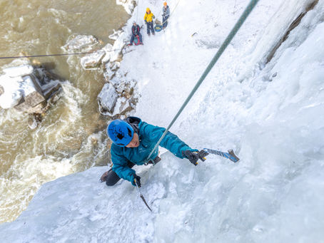 What to wear ice climbing in Elora
