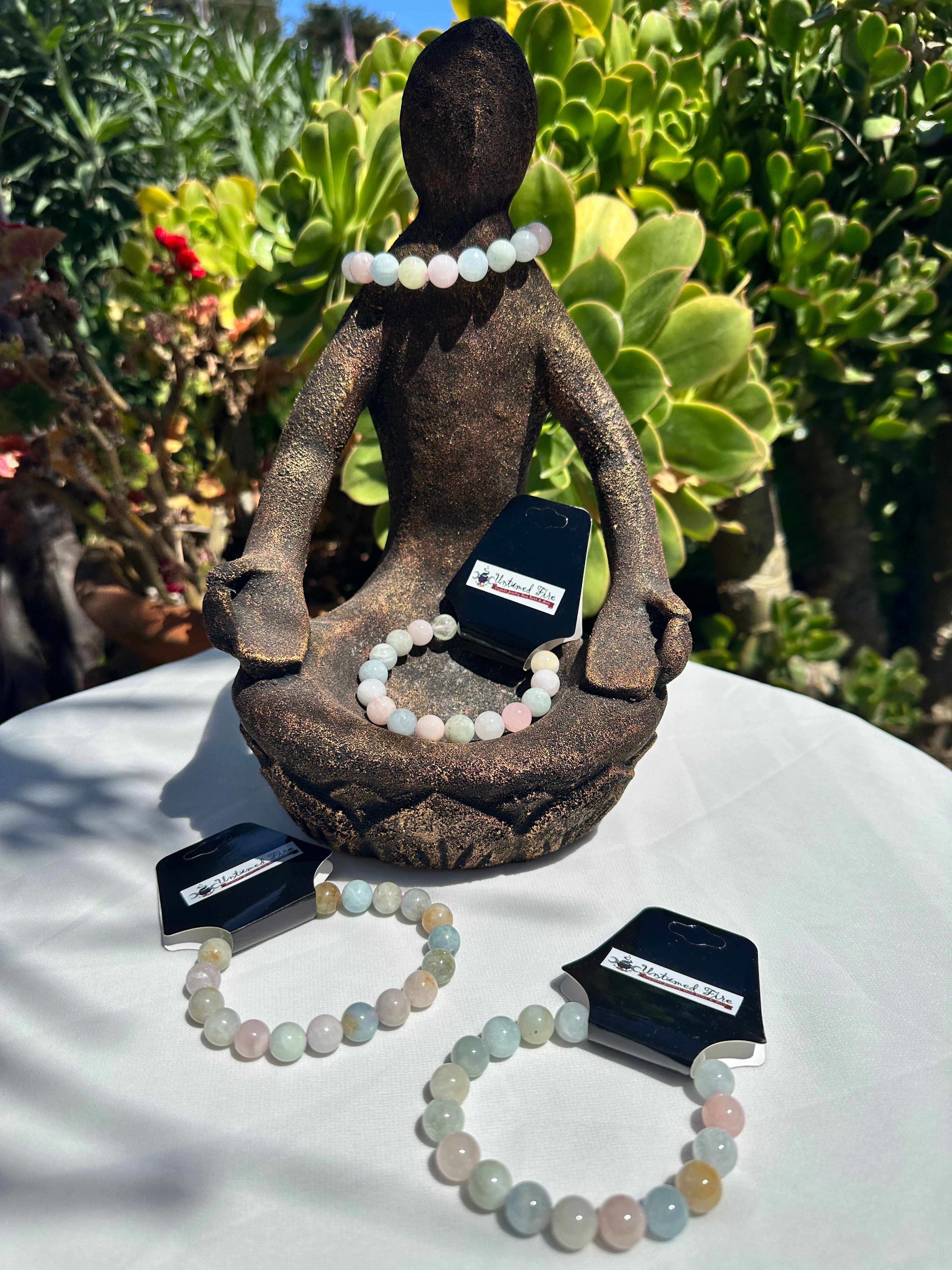 Beryl 10mm Round Stretch Bracelet