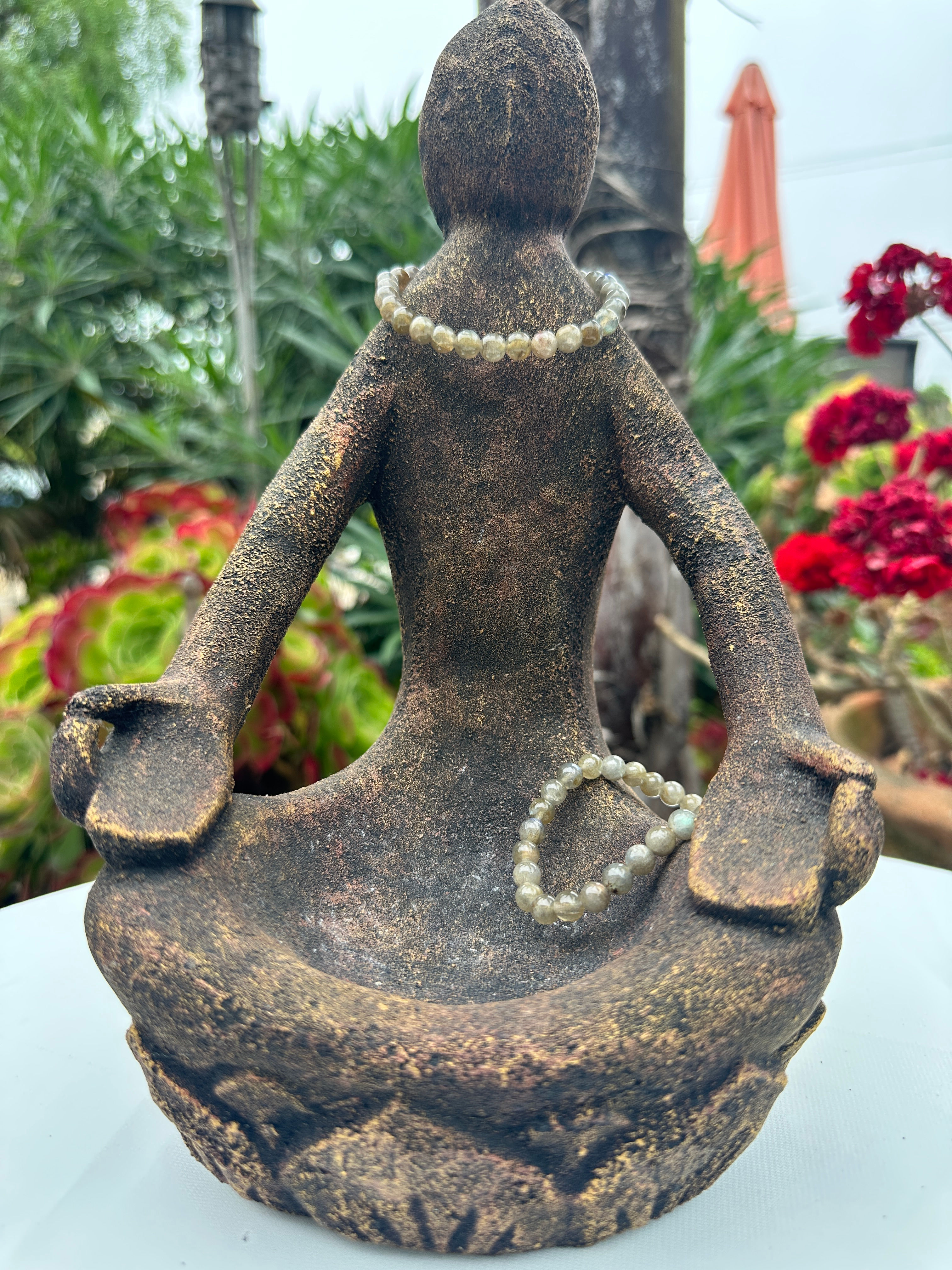 Labradorite 6mm Round Stretch Bracelet