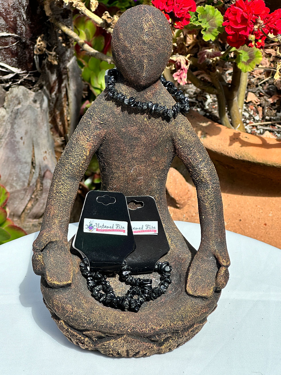 Black Tourmaline Chips Bracelet