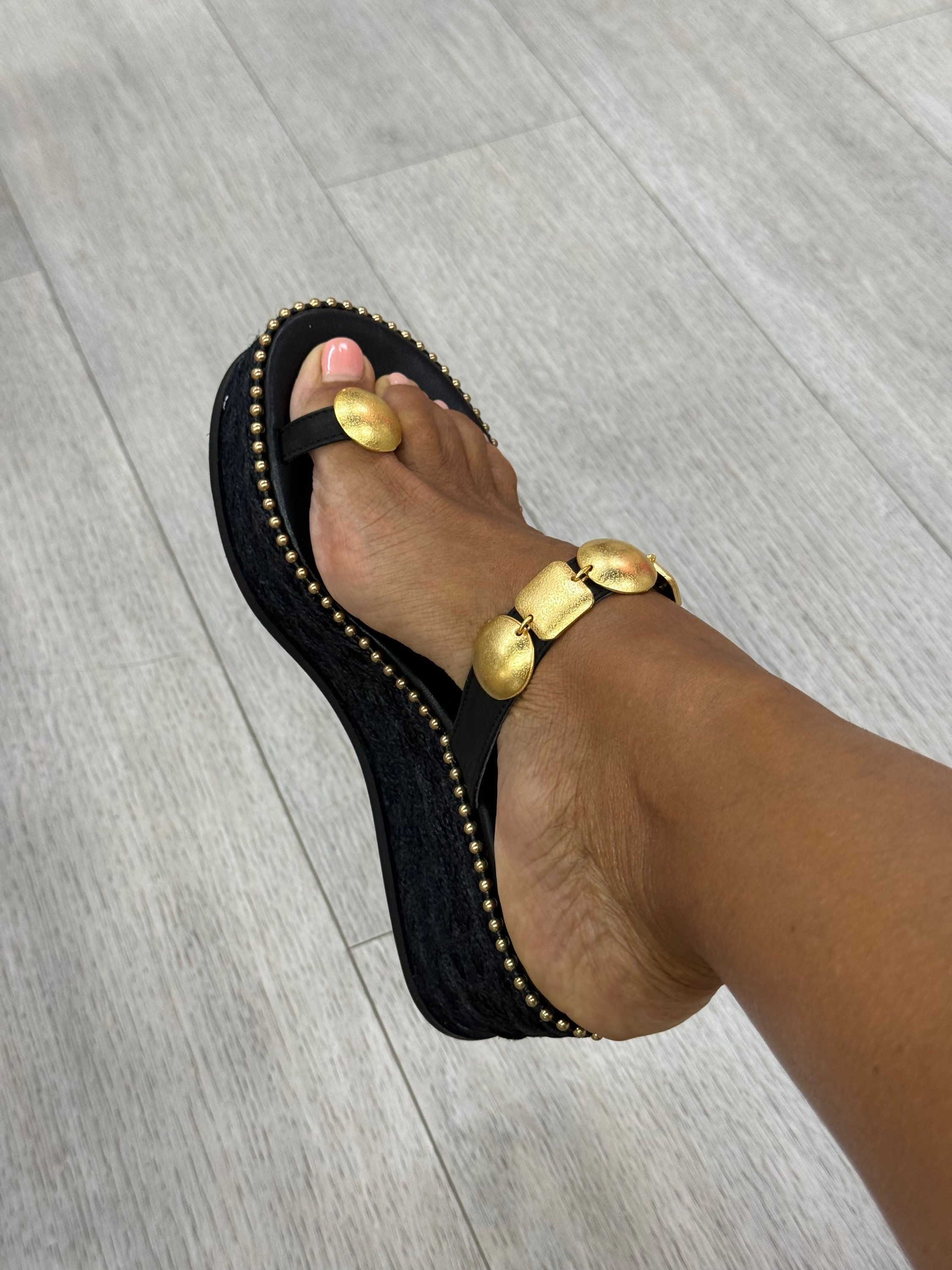 Sandales compensées 