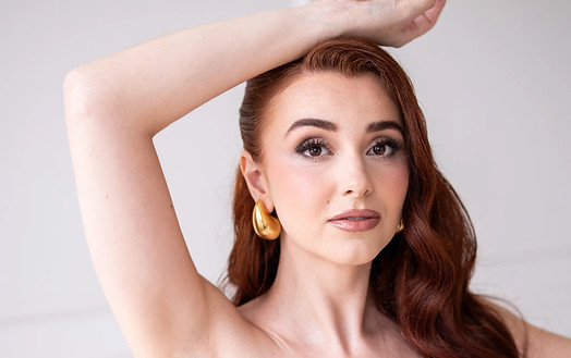 Natural wedding makeup — fresh, youthful glow by Brittani Christina.