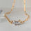 Thumbnail: The Paperchain Double Crystal Necklace 