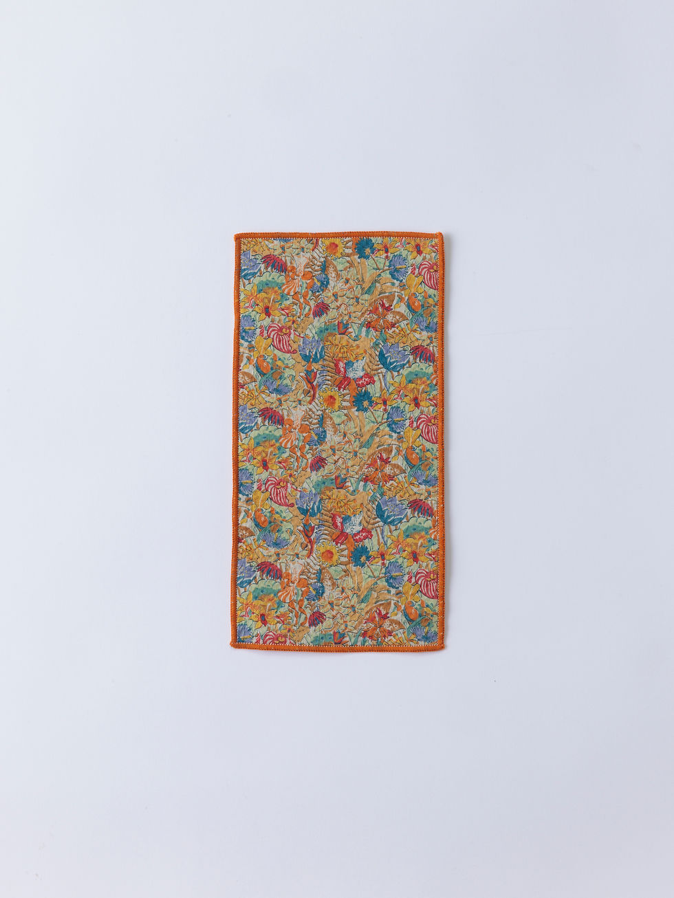 リバティプリントハーフハンカチ(ダイアン)_オレンジ(L-241210OR)