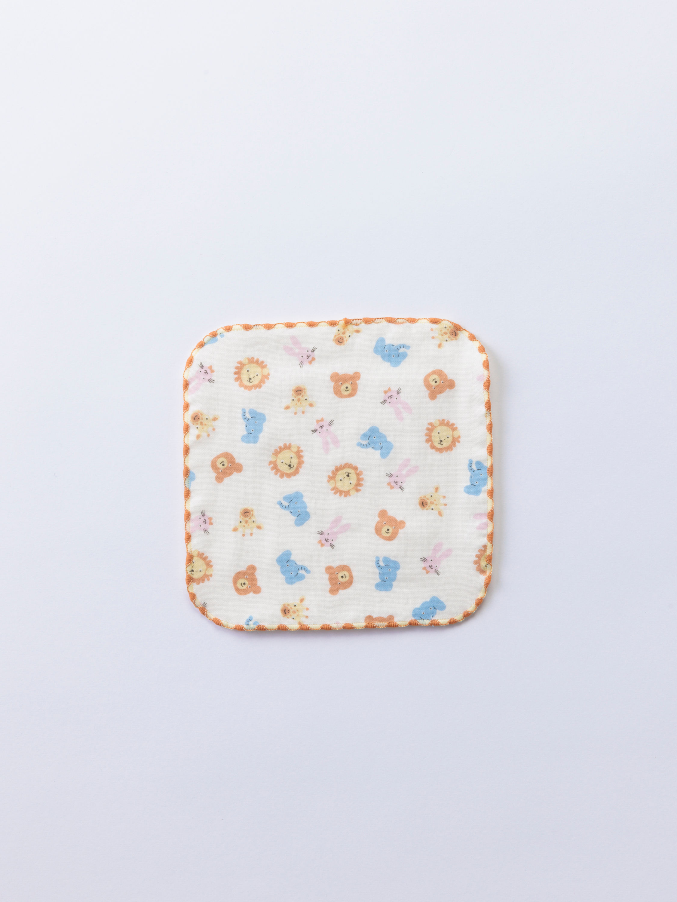 ミニハンカチ　スマイリーアニマル（Ｌ－２４０８０３ＭＩＸ）