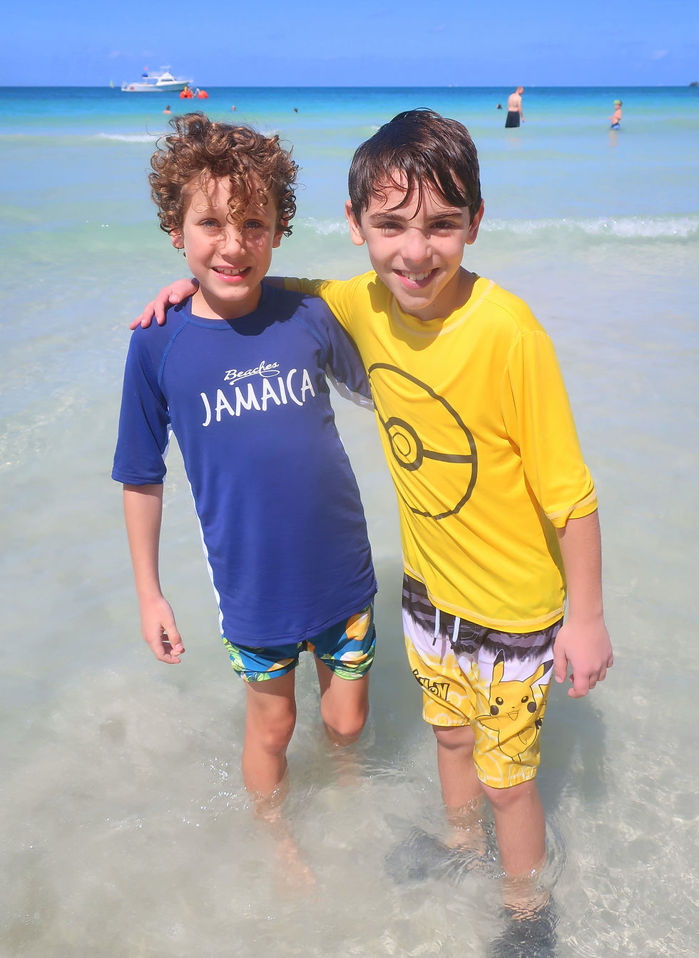Archie made friends with a boy his same age named Jonah from New Jersey and they were vacation best friends.