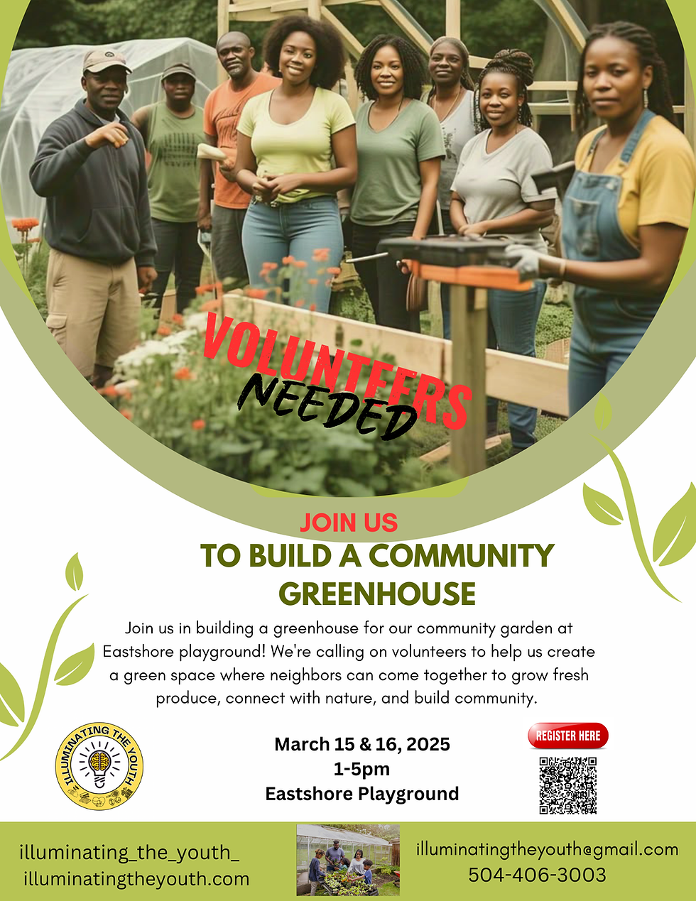 Call for Volunteers: Community Greenhouse Installation