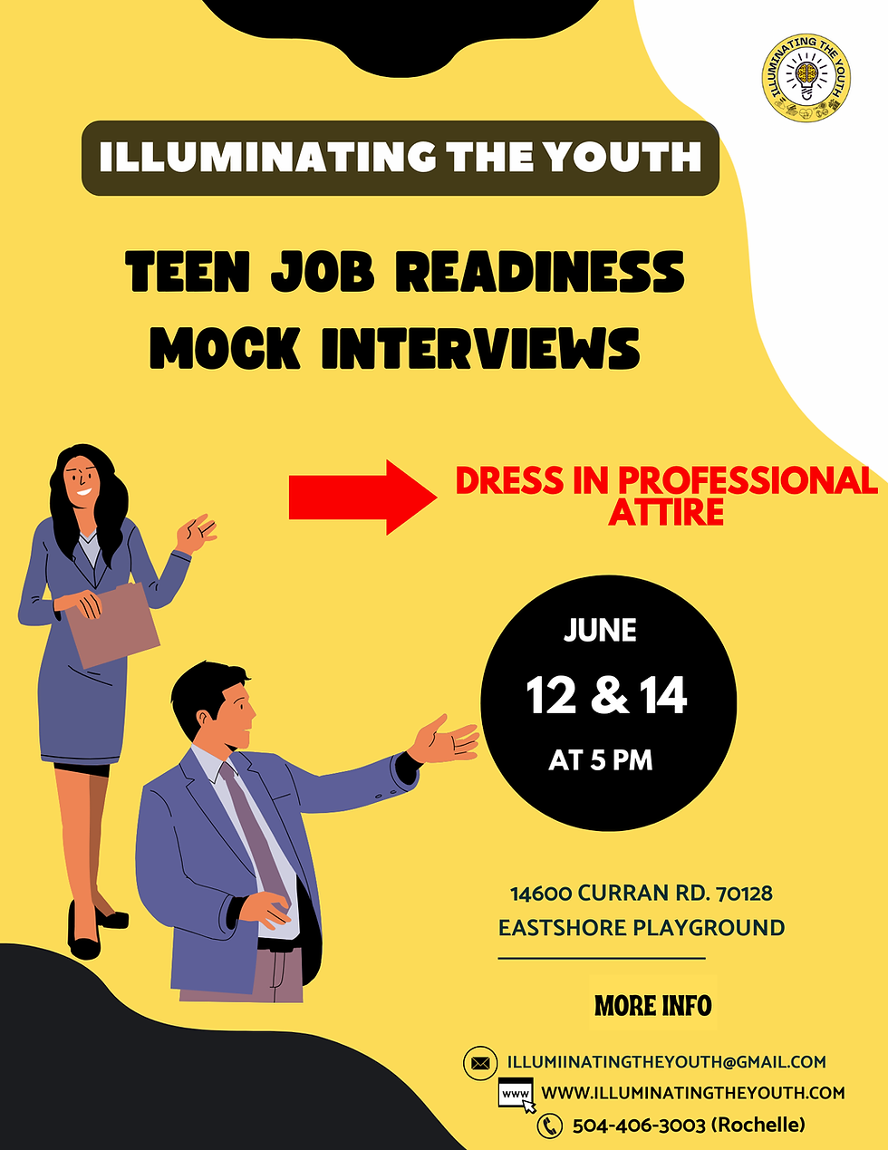 Teen job readiness mock interviews