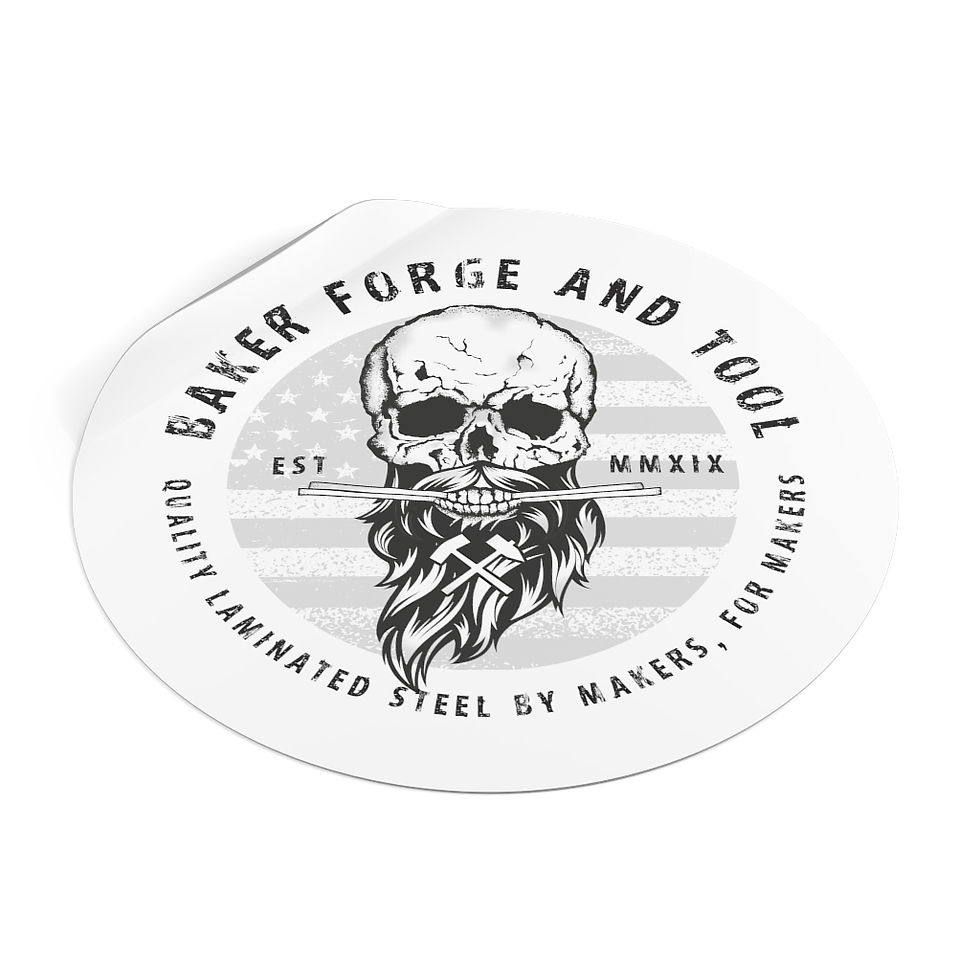 Thumbnail: Round Vinyl Stickers - (White)
