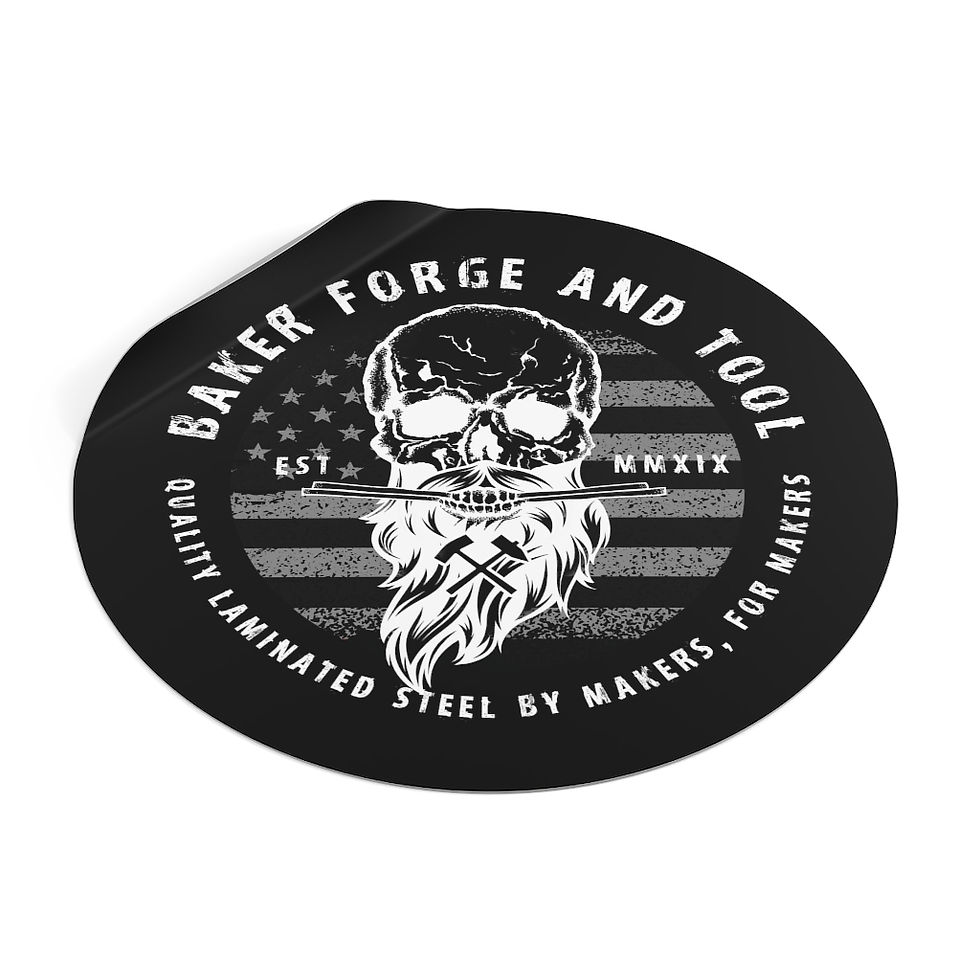 Thumbnail: Round Vinyl Stickers - (Black)